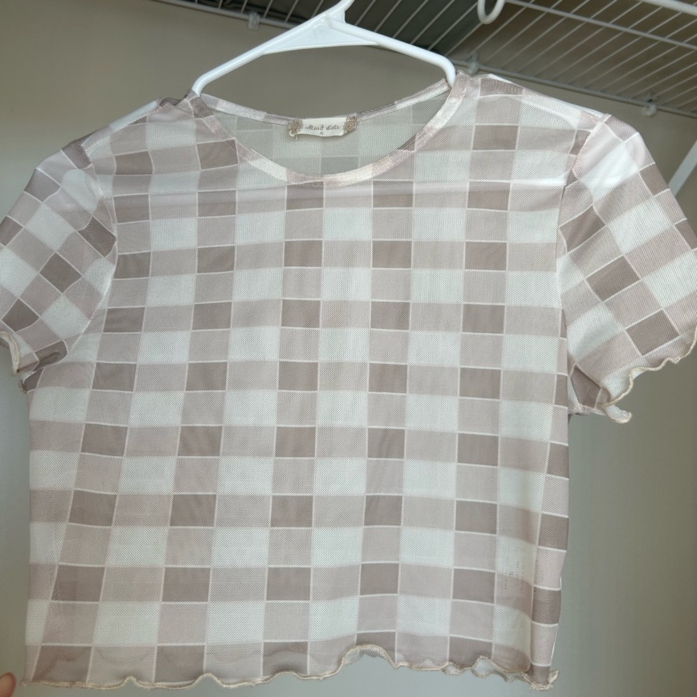 Altar’d State sheer mesh t-shirt size S